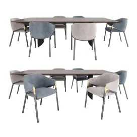 Hammer Guest Chair Minotti Linha Table
